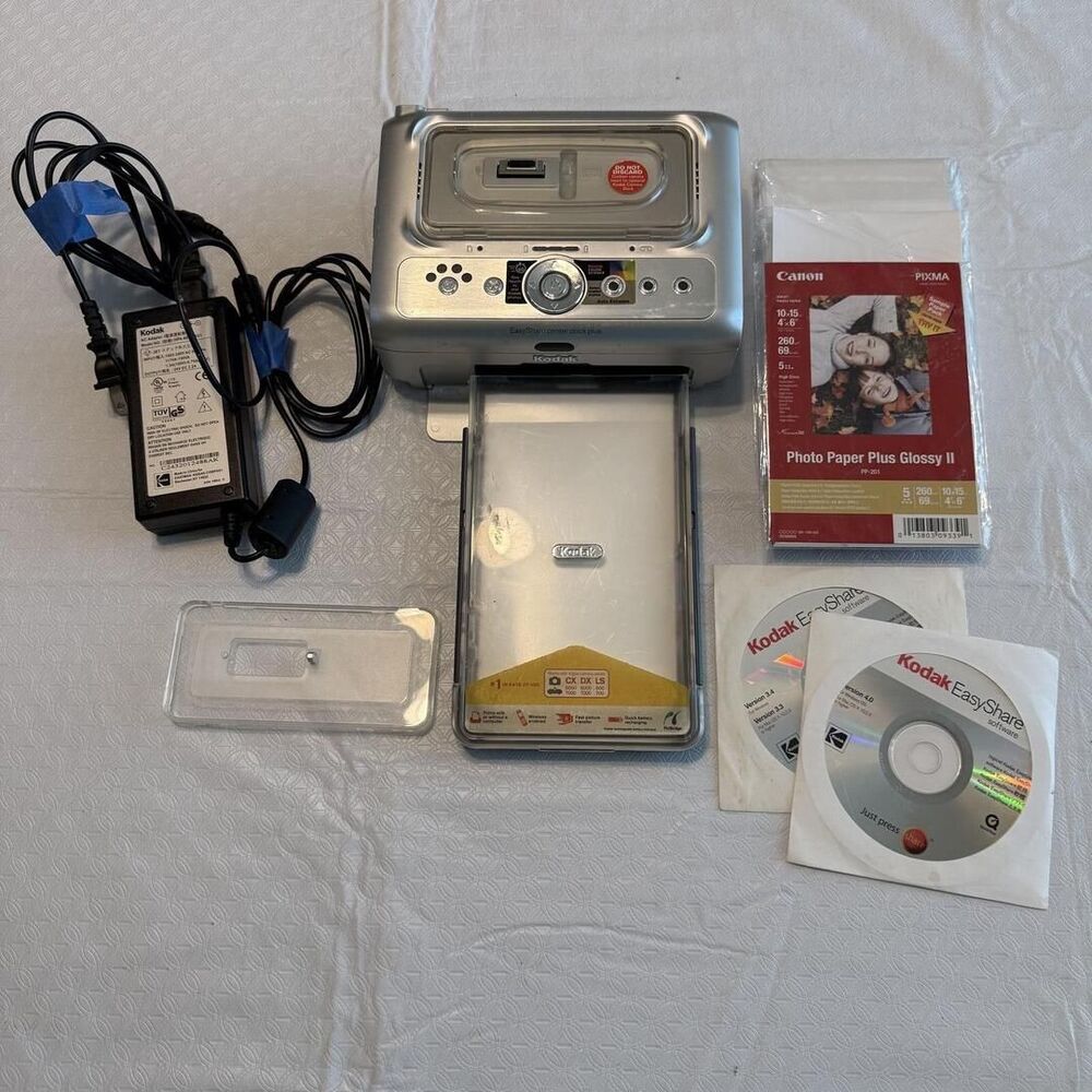 Kodak EasyShare Printer Dock Plus Photo Printer with Power Adapter, Software CDs